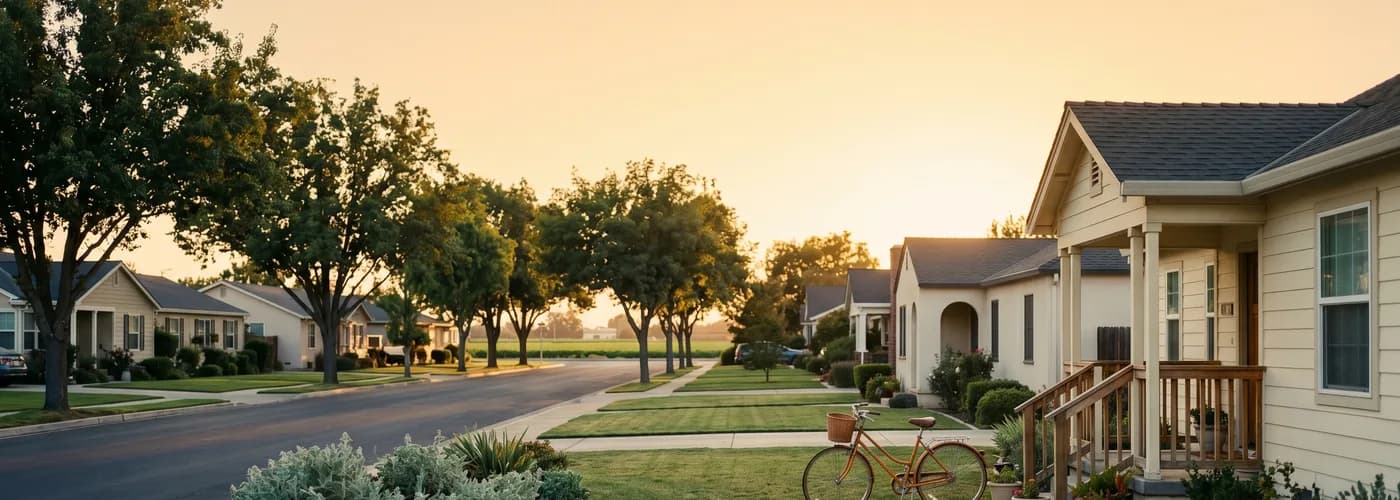 Homeowners Insurance in Davis, Yolo County — a local home at golden hour